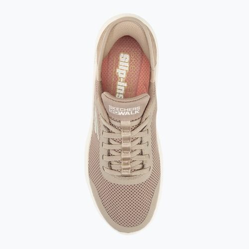 Încălțăminte pentru femei SKECHERS Slip-ins Go Walk Flex Grand Entry taupe/white