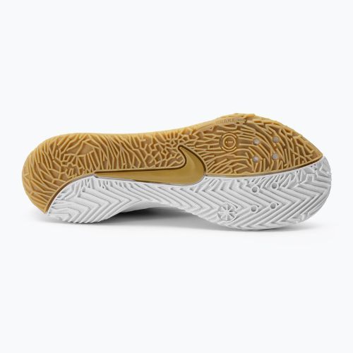 Nike Zoom Hyperace 3 pantofi de volei alb/mtlc gold-photon dust