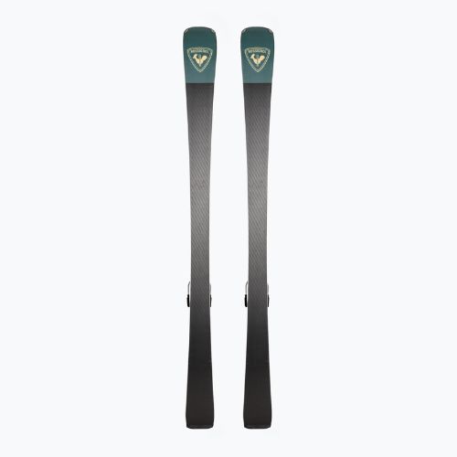 Schiuri de coborâre pentru femei Rossignol Nova 10 + legături XP11 black/metallic green
