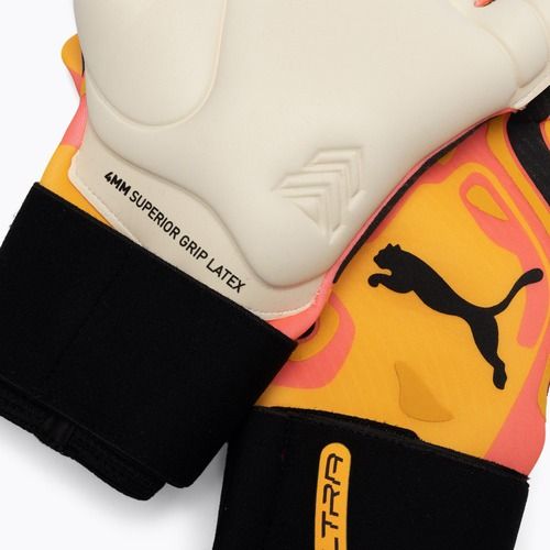 Mănuși de portar PUMA Ultra Ultimate Hybrid sunset glow/sun stream/puma black