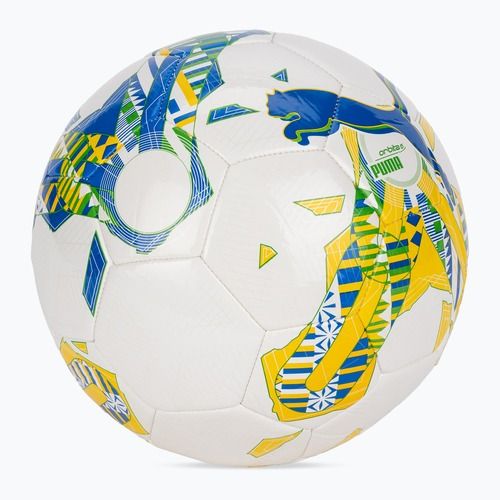 Minge de fotbal PUMA Orbita 6 FanwearCapsule MS puma white/pele yellow/puma green mărime 4