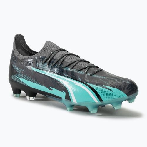 Încălțăminte de fotbal PUMA Ultra Ultimate Rush FG/AG strong gray/puma white/elektro aqua