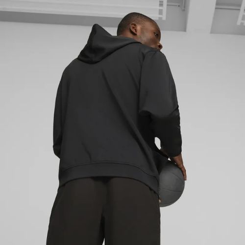 Bluză de antrenament pentru bărbați PUMA Fit Double Knit FZ Hoodie puma black