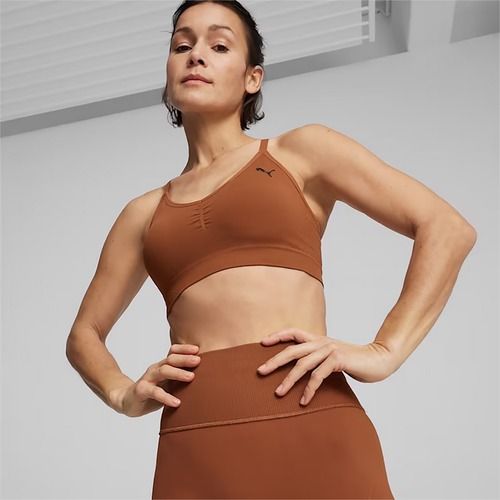 Sutien de fitness PUMA Move Shapeluxe Seamless teak fără cusături