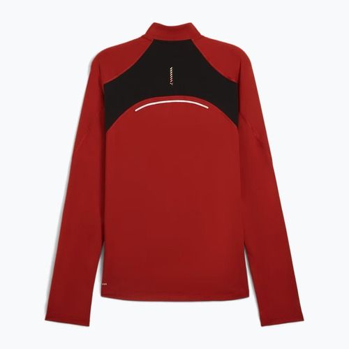 Bluză de alergare pentru bărbați PUMA Run Cloudspun 1/4 Zip mars red