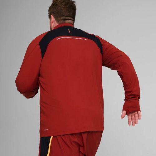 Bluză de alergare pentru bărbați PUMA Run Cloudspun 1/4 Zip mars red