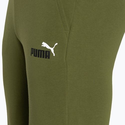 Pantaloni pentru bărbați PUMA Essentials+ 2 Col Logo TR olive green
