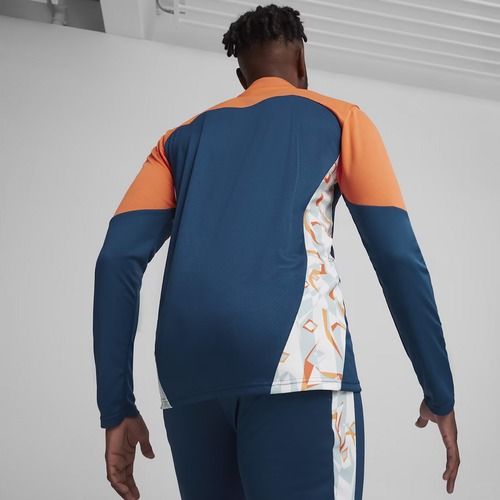 Bluză de fotbal pentru bărbați PUMA Neymar Jr Creativity 1/4 Zip Top ocean tropic/hot heat