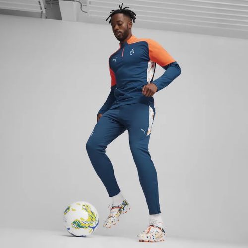 Bluză de fotbal pentru bărbați PUMA Neymar Jr Creativity 1/4 Zip Top ocean tropic/hot heat