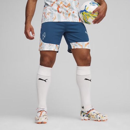Pantaloni scurți de fotbal pentru bărbați PUMA Neymar JR Creativity Training ocean tropic/hot heat