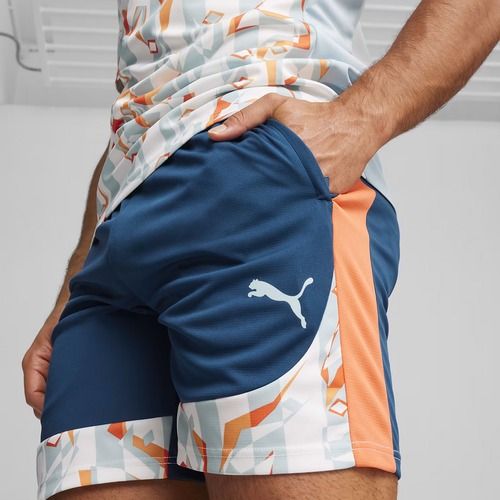 Pantaloni scurți de fotbal pentru bărbați PUMA Neymar JR Creativity Training ocean tropic/hot heat