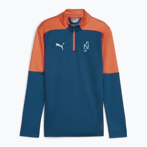 Bluză de fotbal pentru copii PUMA Neymar JR Creativity 1/4 Zip Top ocean tropic/hot heat