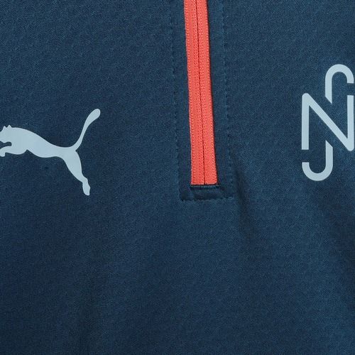 Bluză de fotbal pentru copii PUMA Neymar JR Creativity 1/4 Zip Top ocean tropic/hot heat