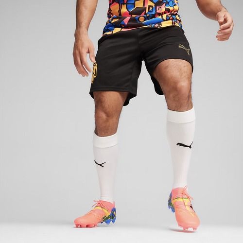 Pantaloni scurți de fotbal pentru bărbați PUMA Neymar Jr puma black/sunset glow