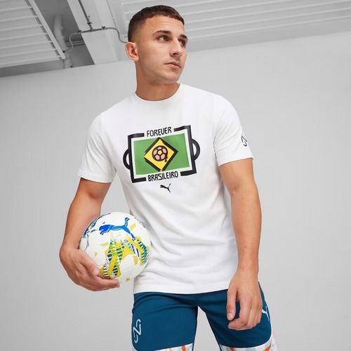 Tricou de fotbal pentru bărbați PUMA Neymar Jr Tee puma white
