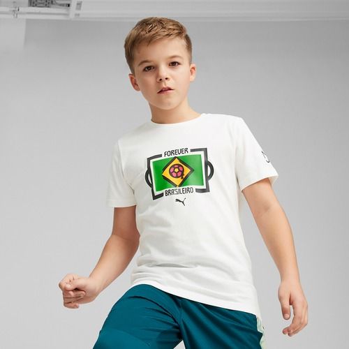 Tricou de fotbal pentru copii PUMA Neymar Jr Tee puma white