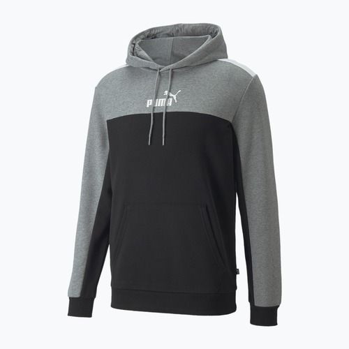 Bluză pentru bărbați PUMA ESS+ Block Hoodie TR puma black