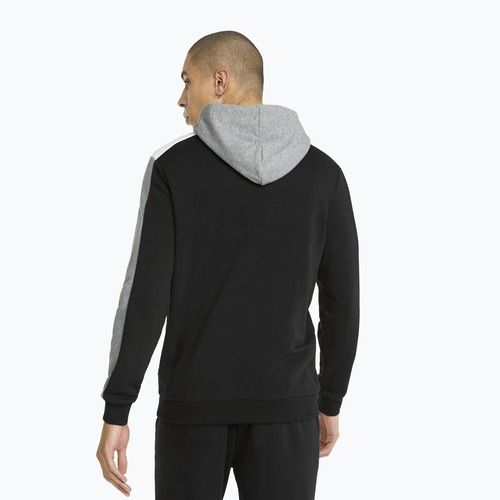 Bluză pentru bărbați PUMA ESS+ Block Hoodie TR puma black