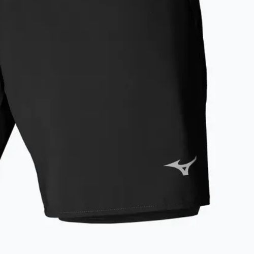 Pantaloni scurți de alergare pentru bărbați Mizuno Core 7.5 2in1 black