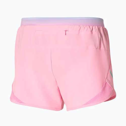 Pantaloni scurți de alergare pentru femei Mizuno Aero 4' lilac chiffon