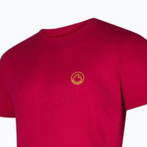 Tricou pentru bărbați La Sportiva Climbing on the Moon fucsia/giallo