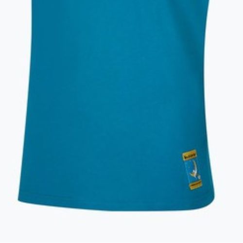 Tricou pentru bărbați La Sportiva Climbing on the Moon turchese/giallo