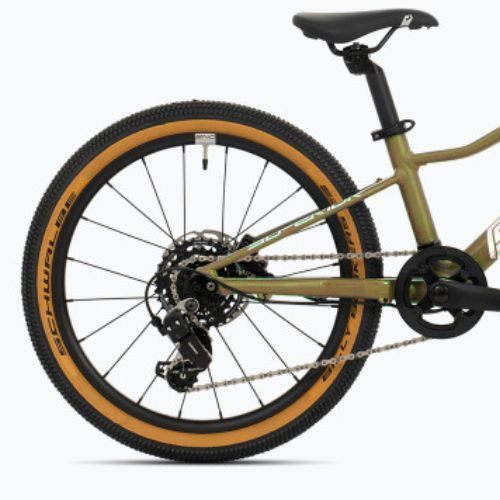 Bicicletă pentru copii Superior F.L.Y. 20 DB matte olive metallic/hologram chrome