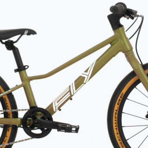 Bicicletă pentru copii Superior F.L.Y. 20 DB matte olive metallic/hologram chrome