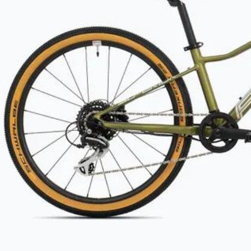 Bicicletă pentru copii Superior F.L.Y. 24 DB matte olive metallic/hologram chrome