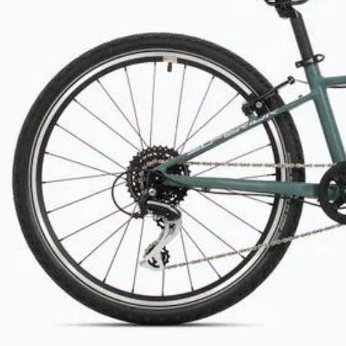 Bicicletă pentru copii Superior F.L.Y. 24 VB matte trooper green/hologram chrome