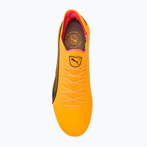 Încălțăminte de fotbal PUMA King Ultimate Fg/Ag sun stream/puma black/sunset glow