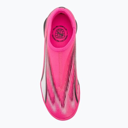 Încălțăminte de fotbal pentru copii PUMA Ultra Match LL TT + Mid Jr poison pink/puma white/puma black