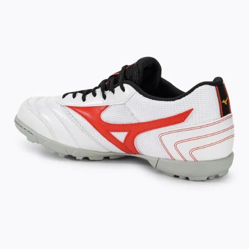 Încălțîminte de fotbal pentru copii Mizuno MRL Sala Club TF Jr white/radiant red