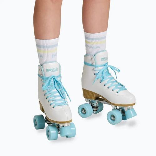 Patine cu rotile pentru femei IMPALA Quad Skate alb gheață