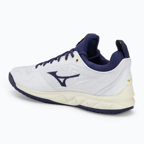 Încălțăminte de volei pentru bărbați Mizuno Wave Luminous 2 white/blue ribbon/mpgold