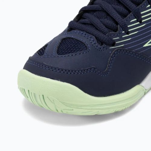 Încălțăminte de volei pentru copii Mizuno Cyclone Speed 4 Jr eblue/tech green/lolite