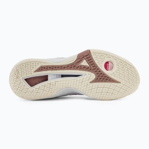 Încălțăminte de handbal pentru femei Mizuno Wave Stealth Neo white/rose/snow white