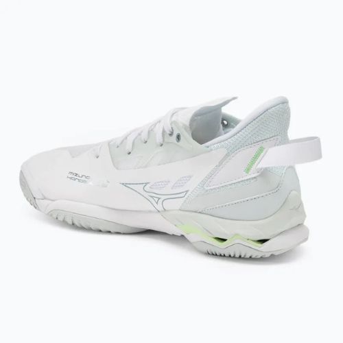 Încălțăminte de handbal pentru femei Mizuno Wave Mirage 5 white/glacial ridge/patinagreen