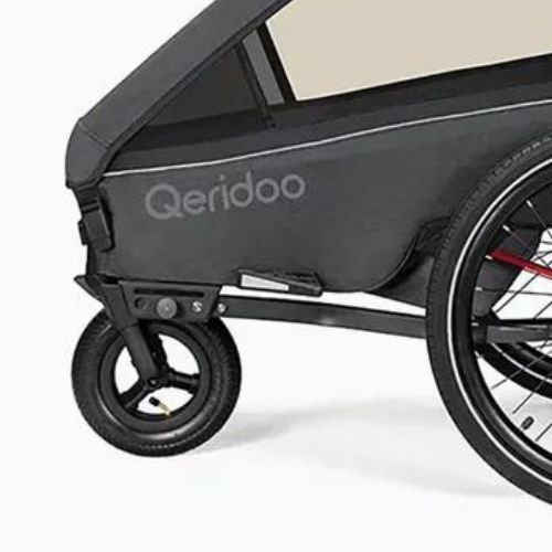 Remorcă pentru bicicletă Qeridoo Kidgoo 2 dark steel grey