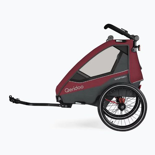 Remorcă pentru bicicletă Qeridoo Sportrex 1 cayenne red
