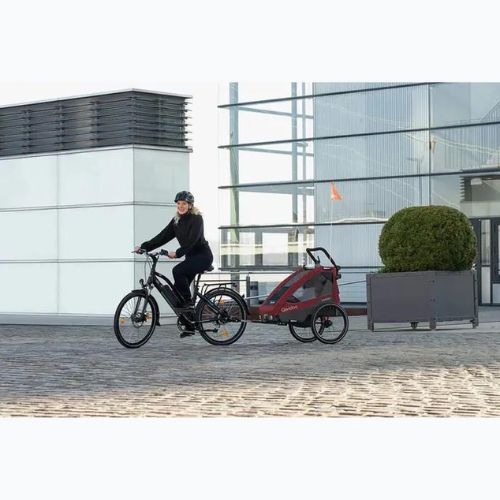 Remorcă pentru bicicletă Qeridoo Sportrex 2 cayenne red
