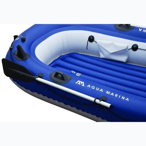 Barcă 3-persoane cu motor Aqua Marina Wildriver blue