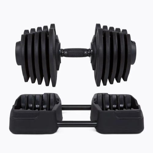 Halteră/bară 2w1 XTREXO TRX-ABD40 1-40 kg negru/portocaliu