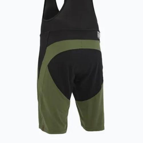 Pantaloni scurți de ciclism SILVINI Barrea olive/negru pentru bărbați SILVINI Barrea