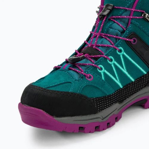 Încălțăminte de trekking pentru copii CMP Rigel Mid lake/pink fluo