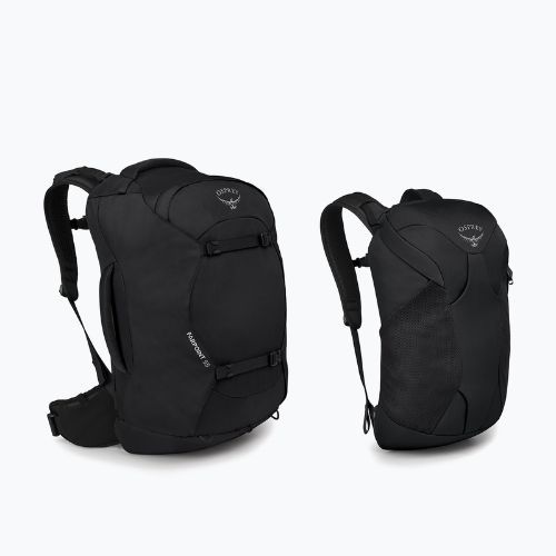 Rucsac de drumeție Osprey Farpoint 55 l negru pentru bărbați