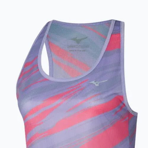 Tank top de alergat pentru femei Mizuno DAF Graphic Tank pastel lilac
