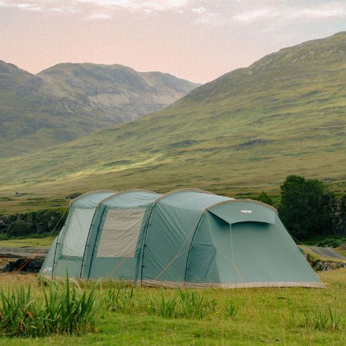 Cort de camping pentru 4-persoane Vango Lismore 450 Package mineral green