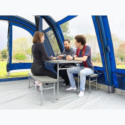 Masă turistică cu bănci Vango Orchard Bench Set grey