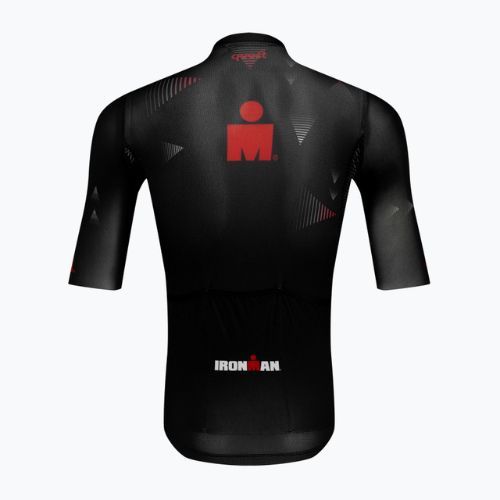 Tricou de ciclism pentru bărbați Quest Race Line France Iron Man black